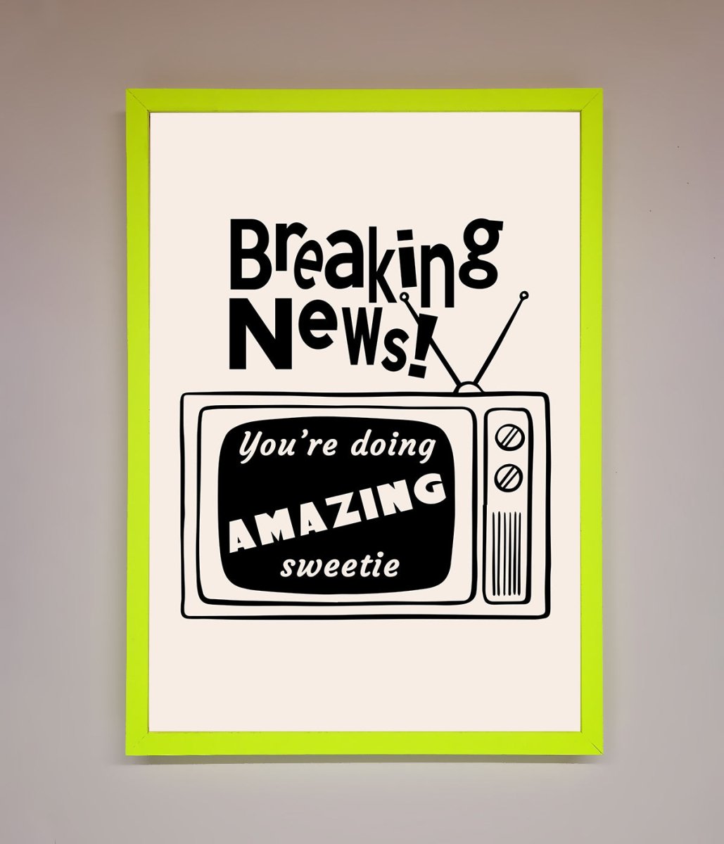Breaking News Framed Poster