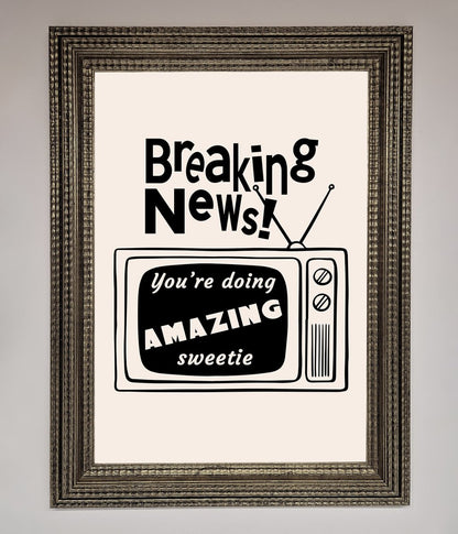 Breaking News Framed Poster