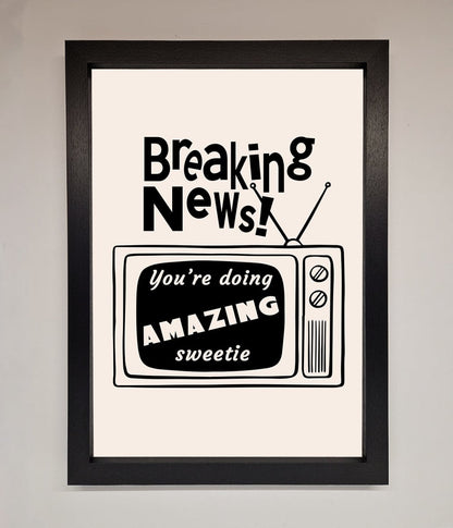 Breaking News Framed Poster