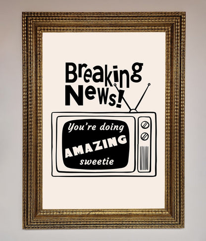 Breaking News Framed Poster