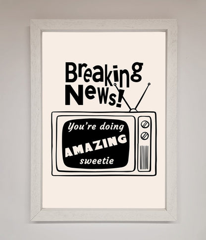 Breaking News Framed Poster