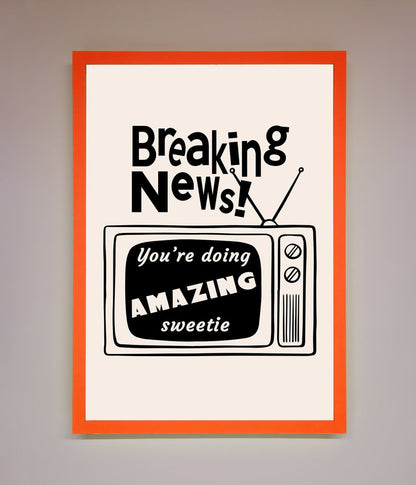 Breaking News Framed Poster
