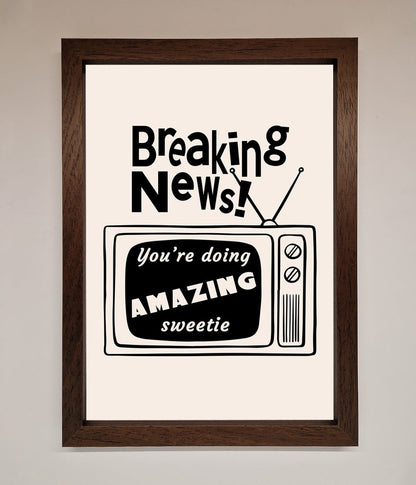 Breaking News Framed Poster