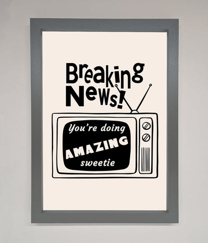 Breaking News Framed Poster