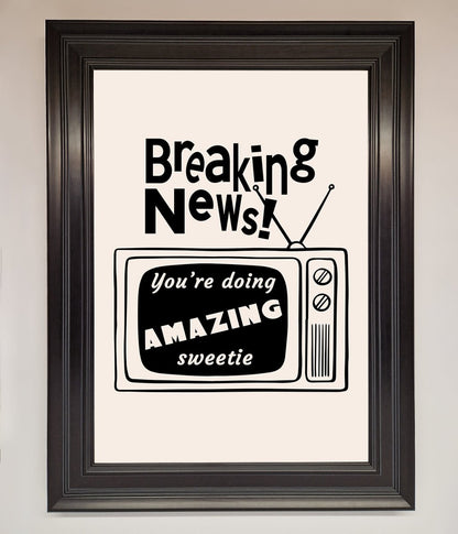 Breaking News Framed Poster