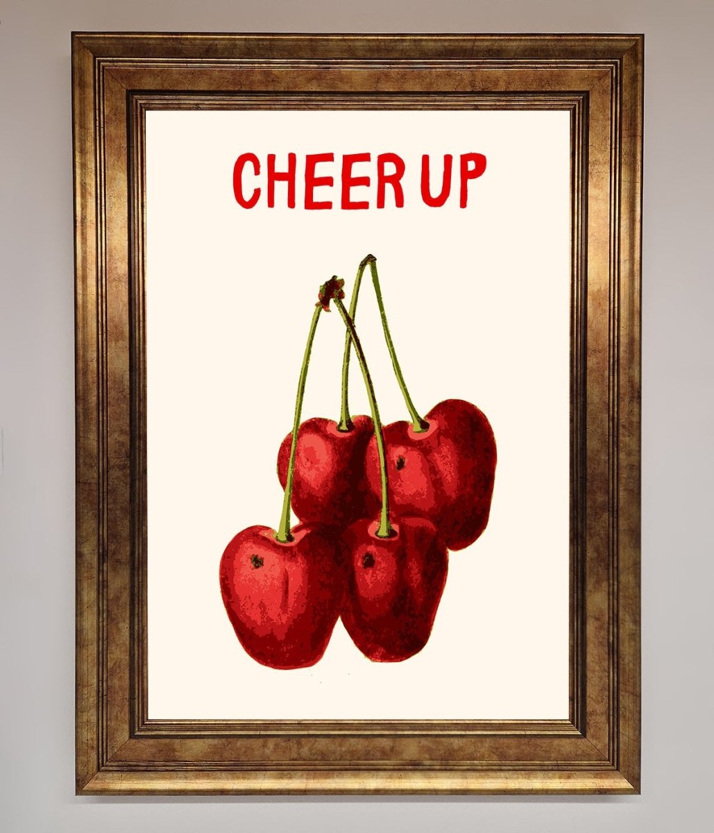 Cheer Up Cherries Framed Wall Art