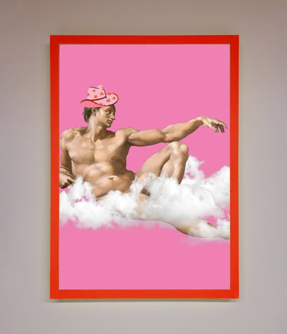Cowboy On A Cloud Framed Poster