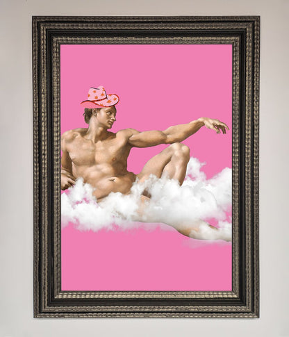 Cowboy On A Cloud Framed Poster