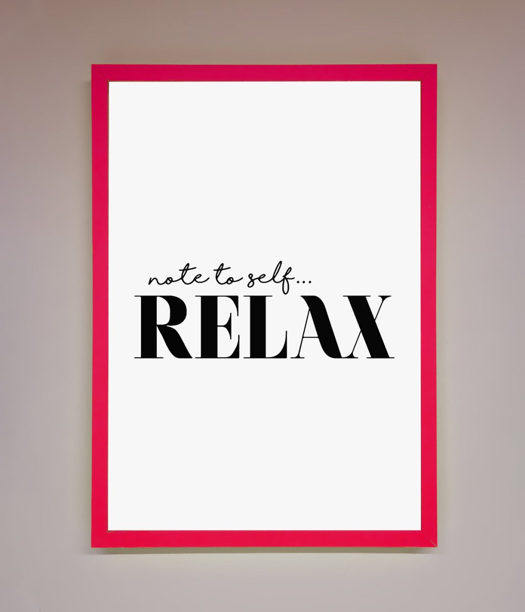 Not to Self Motivational quote Framed Wall Art