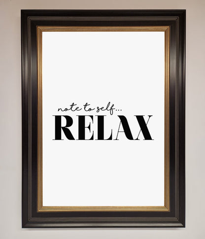 Not to Self Motivational quote Framed Wall Art