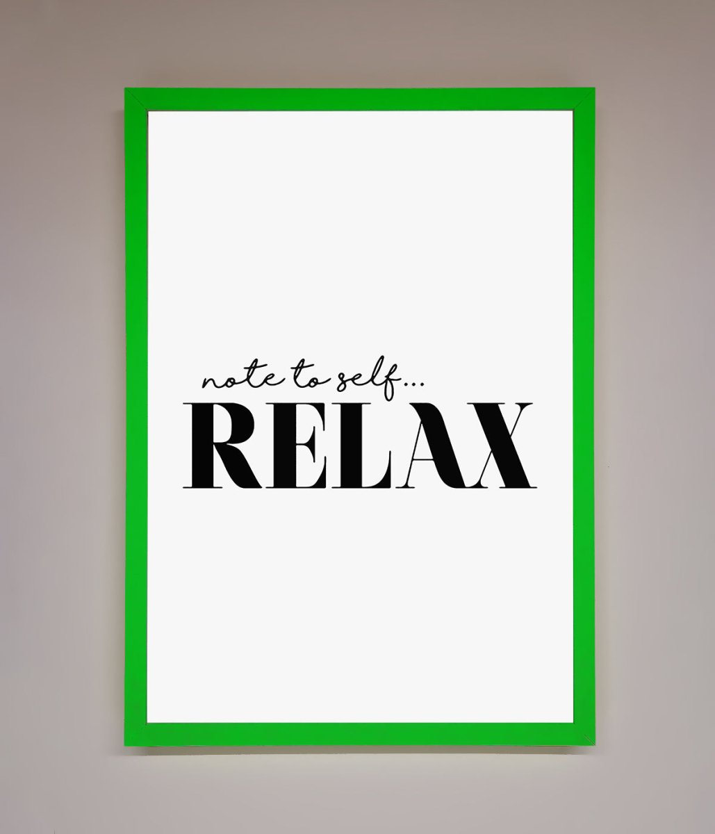 Not to Self Motivational quote Framed Wall Art