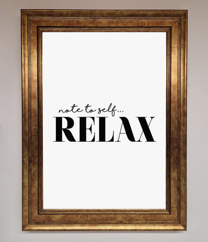 Not to Self Motivational quote Framed Wall Art