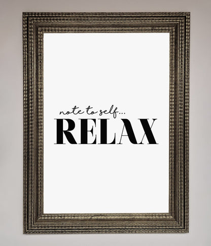 Not to Self Motivational quote Framed Wall Art