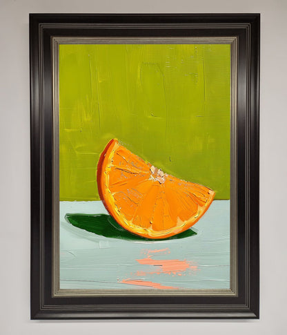 Orange Wedge Framed Print