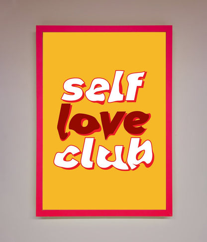 Self Love Club Quote Framed Wall Art