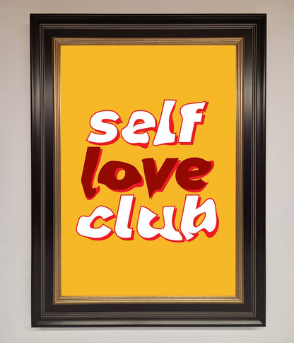 Self Love Club Quote Framed Wall Art