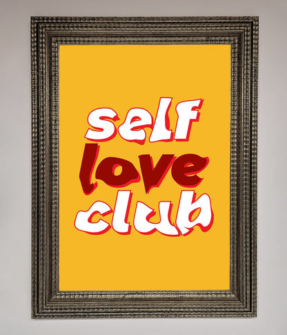 Self Love Club Quote Framed Wall Art