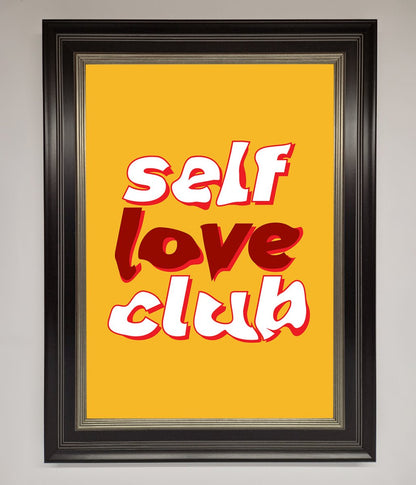 Self Love Club Quote Framed Wall Art