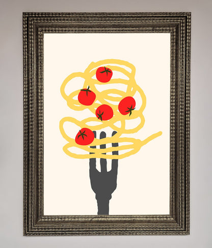 Spaghetti Folk Framed Print