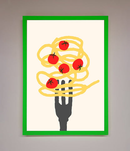 Spaghetti Folk Framed Print