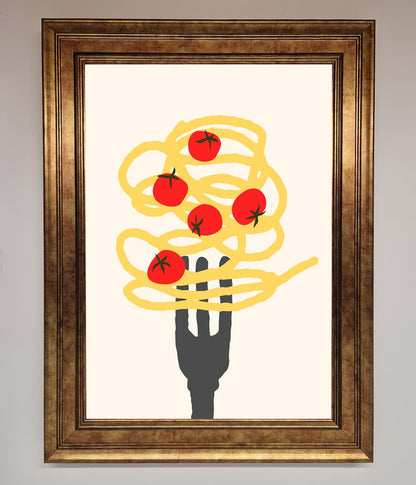 Spaghetti Folk Framed Print