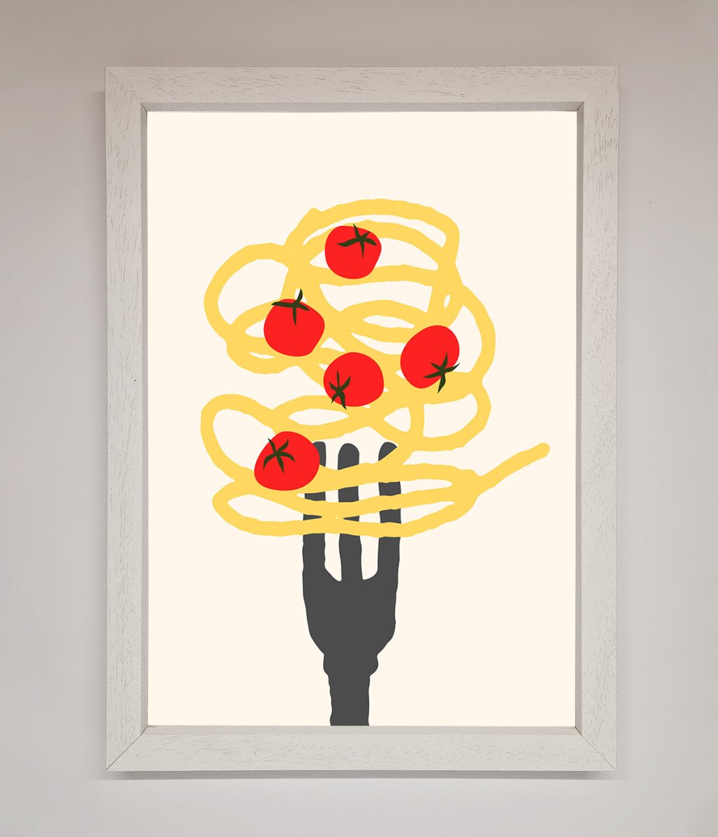 Spaghetti Folk Framed Print