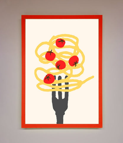 Spaghetti Folk Framed Print