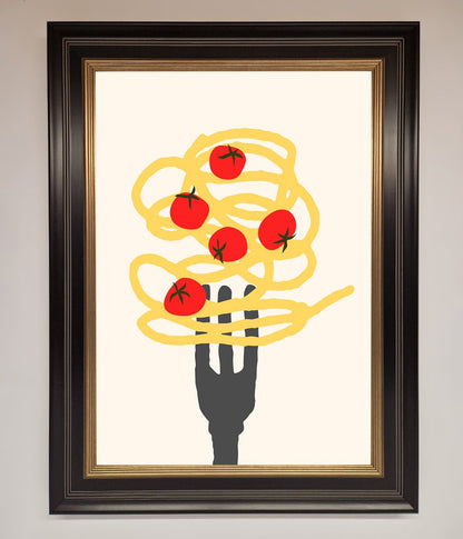 Spaghetti Folk Framed Print