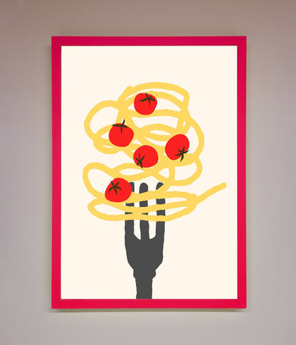 Spaghetti Folk Framed Print