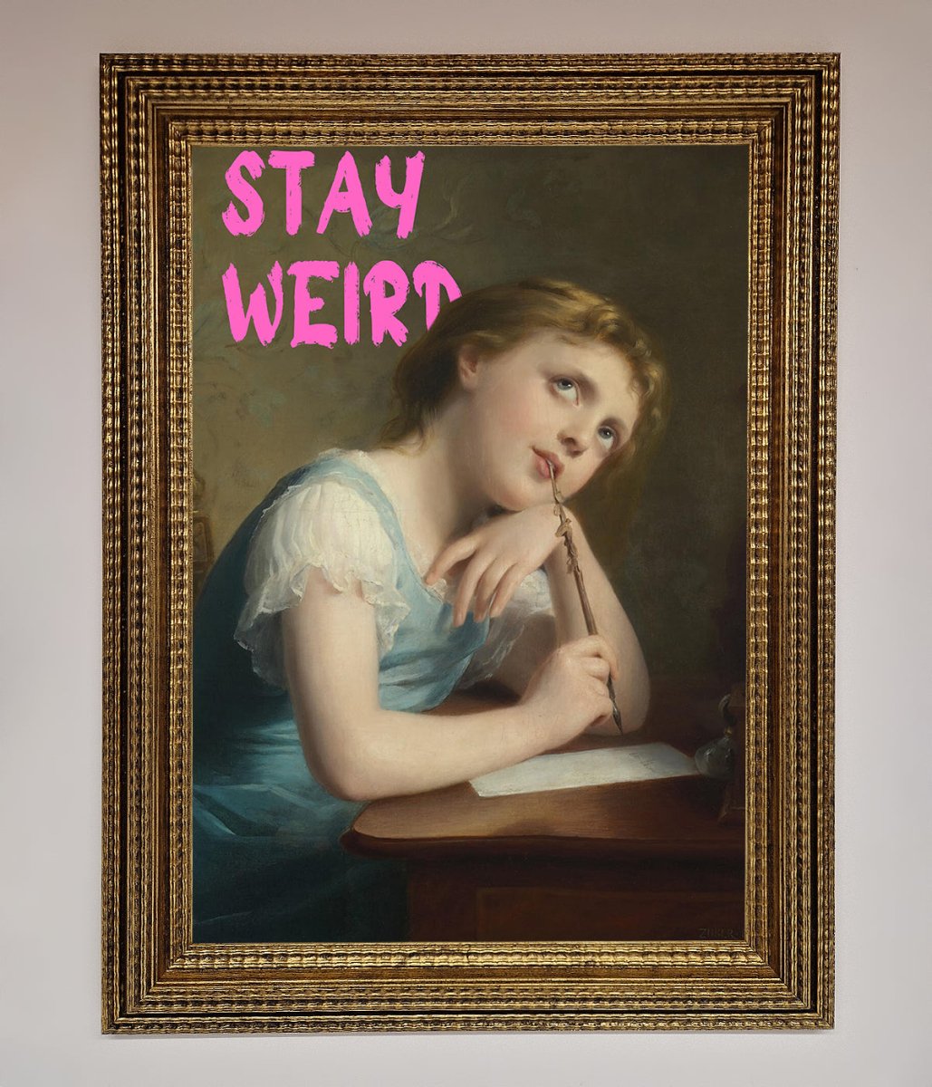 Stay Weird Framed Print